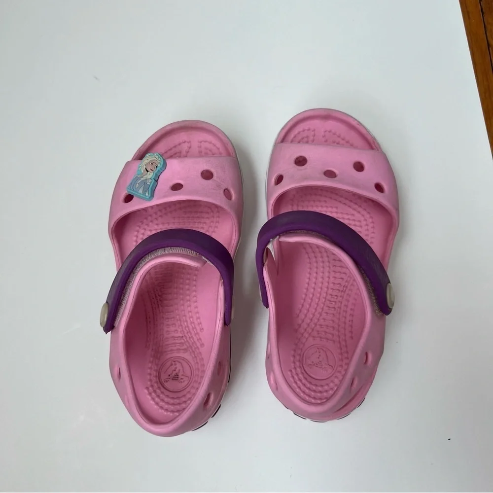 Crocs| Kids’ Bayaband Sandal Pink and Purple -Size 9